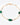 Bracelet with gold chain, green beads, and white pearls on a white background