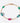 Gold bracelet with colorful beads on a white background